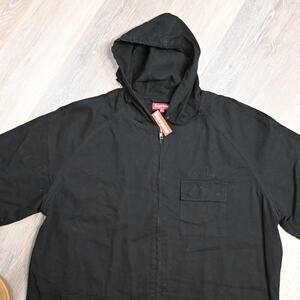 Supreme FW16 Twill Zip Parka – Black (XL, Deadstock w/ Tags)